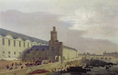 Galerie du Louvre und die Porte Neuve, ca. 1640